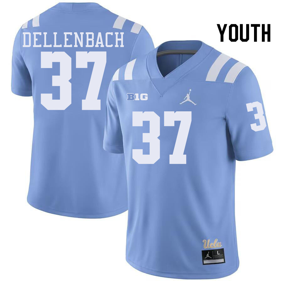 Youth #37 David Dellenbach UCLA Bruins College Football Jerseys Stitched-Power Blue